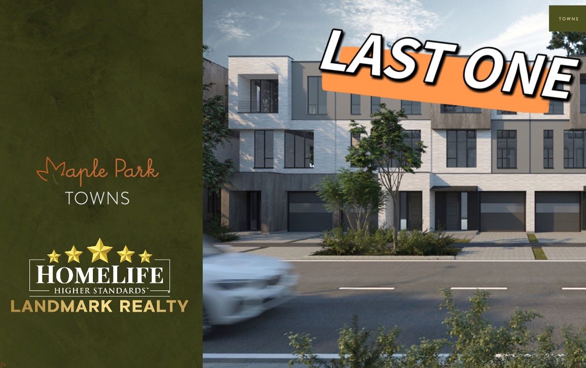 [Richmond Hill] Maple Park townhouse from 1.5M Completion in mid 2022